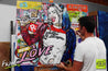 My Puddin 120cm x 100cm Harley Quinn Pop Art Painting (SOLD)-urban pop-Franko-[franko_art]-[beautiful_Art]-[The_Block]-Franklin Art Studio