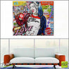 My Puddin 120cm x 100cm Harley Quinn Pop Art Painting (SOLD)-urban pop-Franko-[huge]-[Australian]-[best Selling]-Franklin Art Studio
