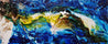 Natures Wealth 240cm x 100cm Blue Green Textured Abstract Painting (SOLD)-Abstract-Franko-[Franko]-[Australia_Art]-[Art_Lovers_Australia]-Franklin Art Studio