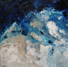 Navy Silk 120cm x 120cm White Cream Blue Textured Abstract Painting (SOLD)-Abstract-Franko-[Franko]-[Australia_Art]-[Art_Lovers_Australia]-Franklin Art Studio
