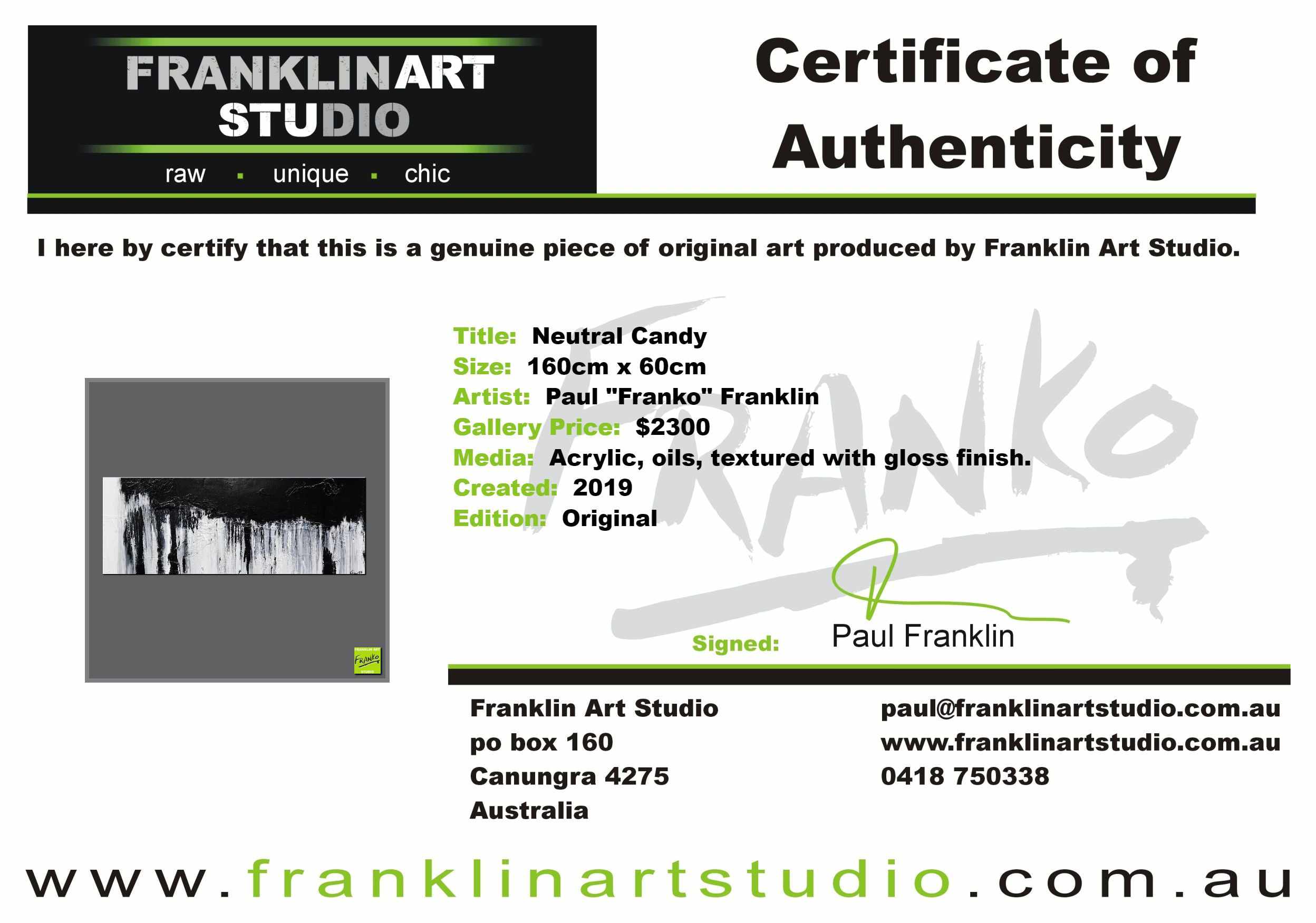 Neutral Candy 160cm x 60cm Black White Textured Abstract Painting (SOLD)-Abstract-[Franko Artist]-[Cheryl]-[Wendy]-[Gabriela]-Franklin Art Studio