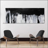 Neutral Candy 160cm x 60cm Black White Textured Abstract Painting (SOLD)-Abstract-Franko-[Franko]-[huge_art]-[Australia]-Franklin Art Studio