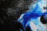 Nomadic Blue 240cm x 100cm Black Blue Textured Abstract Painting (SOLD)-Abstract-[Franko]-[Artist]-[Australia]-[Painting]-Franklin Art Studio