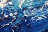 Oceanic Blue 240cm x 100cm Cream Blue Textured Abstract Painting (SOLD)-Abstract-[Franko]-[Artist]-[Australia]-[Painting]-Franklin Art Studio