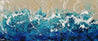 Oceanic Grace 240cm x 100cm Cream Turquoise Textured Abstract Painting (SOLD)-Abstract-Franko-[Franko]-[Australia_Art]-[Art_Lovers_Australia]-Franklin Art Studio