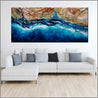 Oceanic Harmony 270cm x 120cm Green/Blue Brown Textured Abstract Painting (SOLD)-Abstract-Franko-[Franko]-[huge_art]-[Australia]-Franklin Art Studio