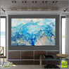 Oceanic Reef 160cm x 100cm Blue Creme Abstract Painting (SOLD)-Abstract-Franko-[Franko]-[huge_art]-[Australia]-Franklin Art Studio