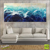 Oceans A Wash 270cm x 120cm Blue Abstract Painting (SOLD)-abstract-Franko-[Franko]-[huge_art]-[Australia]-Franklin Art Studio