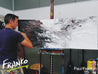 Optional Beauty 160cm x 60cm Brown Abstract Painting (SOLD)-abstract-[Franko Artist]-[Gold Coast]-[Brisbane]-[Huge]-Franklin Art Studio