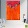 Orange Dessert 140cm x 100cm Orange red Abstract Painting (SOLD)-abstract-Franko-[Franko]-[huge_art]-[Australia]-Franklin Art Studio