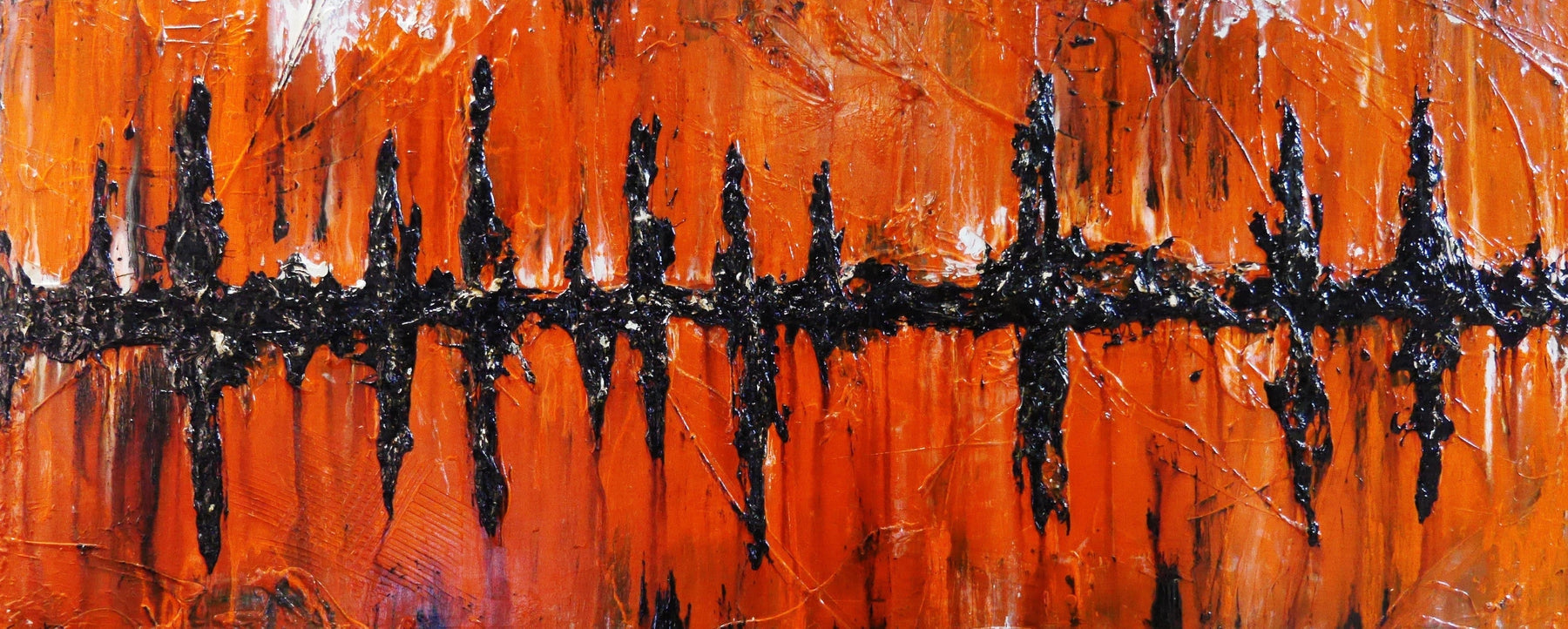 Orange Haze 240cm x 100cm Orange Abstract Painting (SOLD)-abstract-[Franko ]-[Gallery]-[popular]-[Australia]-Franklin Art Studio