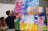 Orange Squared 120cm x 150cm Colourful Abstract Painting (SOLD)-abstract-[Franko Artist]-[Gold Coast]-[Brisbane]-[Huge]-Franklin Art Studio