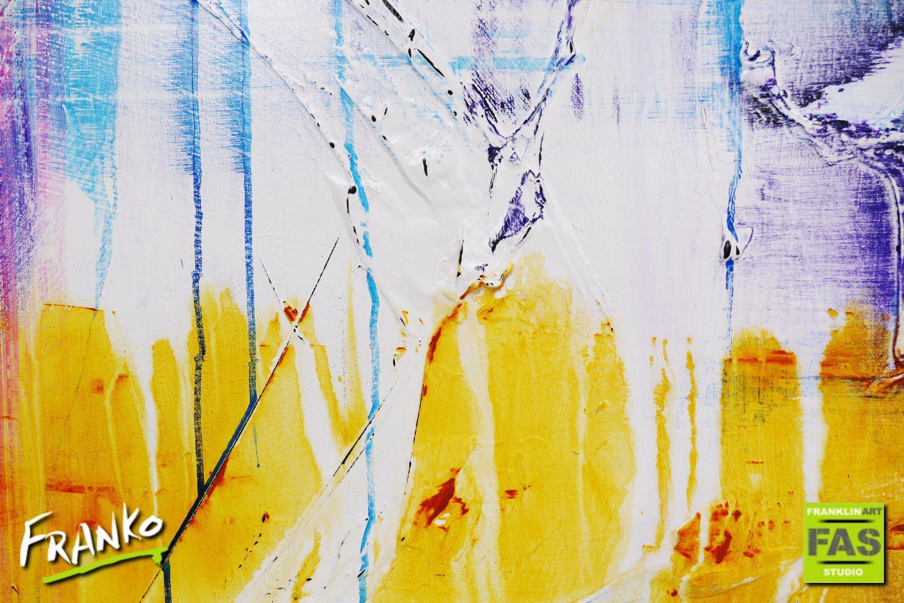Orange Squared 120cm x 150cm Colourful Abstract Painting (SOLD)-abstract-[Franko]-[Artist]-[Australia]-[Painting]-Franklin Art Studio
