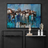 Organic Jade 140cm x 100cm Jade Blue Textured Abstract Painting (SOLD)-Abstract-[Franko Artist]-[Gold Coast]-[Brisbane]-[Huge]-Franklin Art Studio