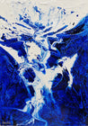 Origins 140cm x 100cm White Blue Textured Abstract Painting (SOLD)-Abstract-Franko-[Franko]-[Australia_Art]-[Art_Lovers_Australia]-Franklin Art Studio