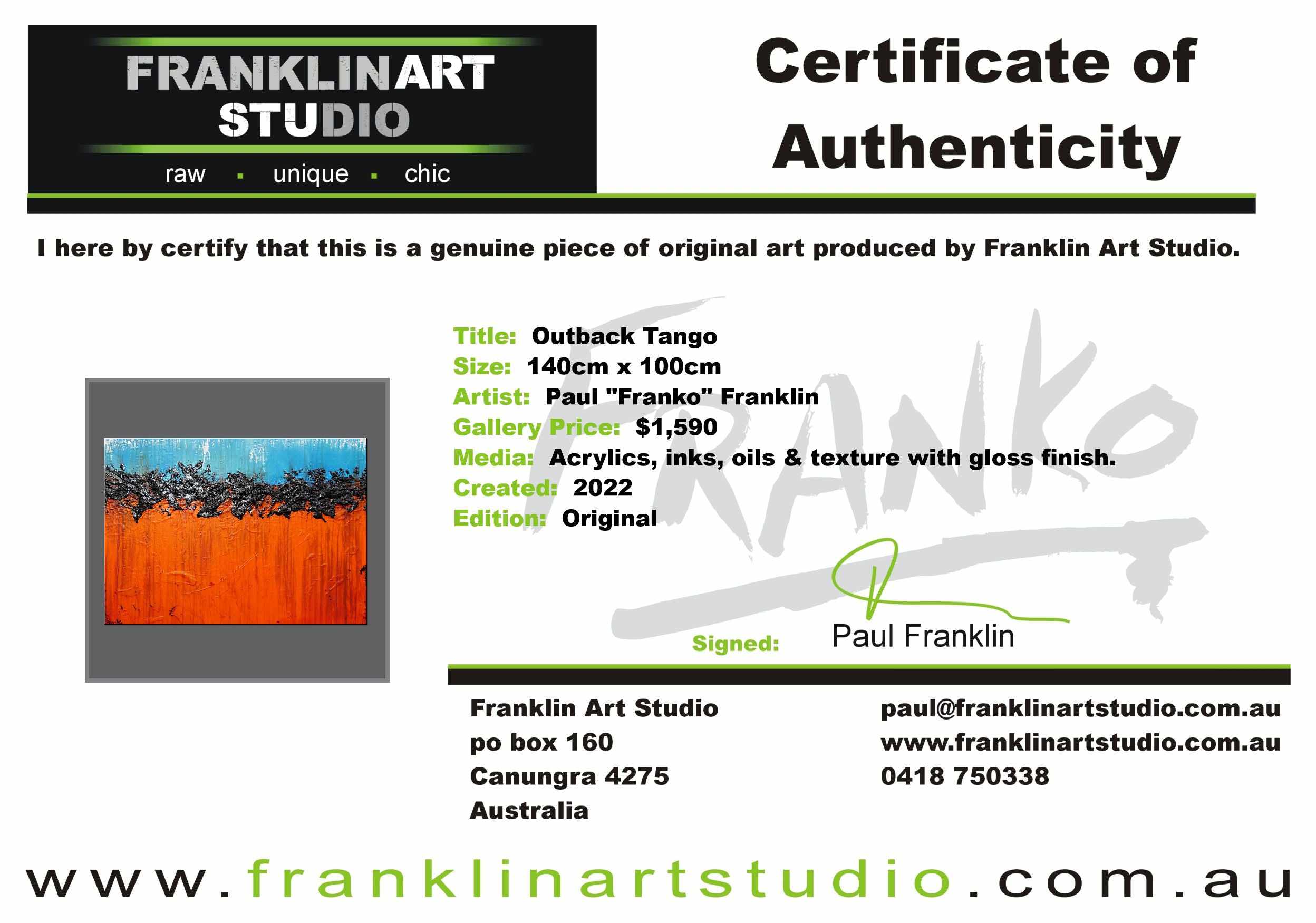 Outback Tango 140cm x 100cm Blue Orange Textured Abstract Painting (SOLD)-Abstract-[Franko Artist]-[Cheryl]-[Wendy]-[Gabriela]-Franklin Art Studio