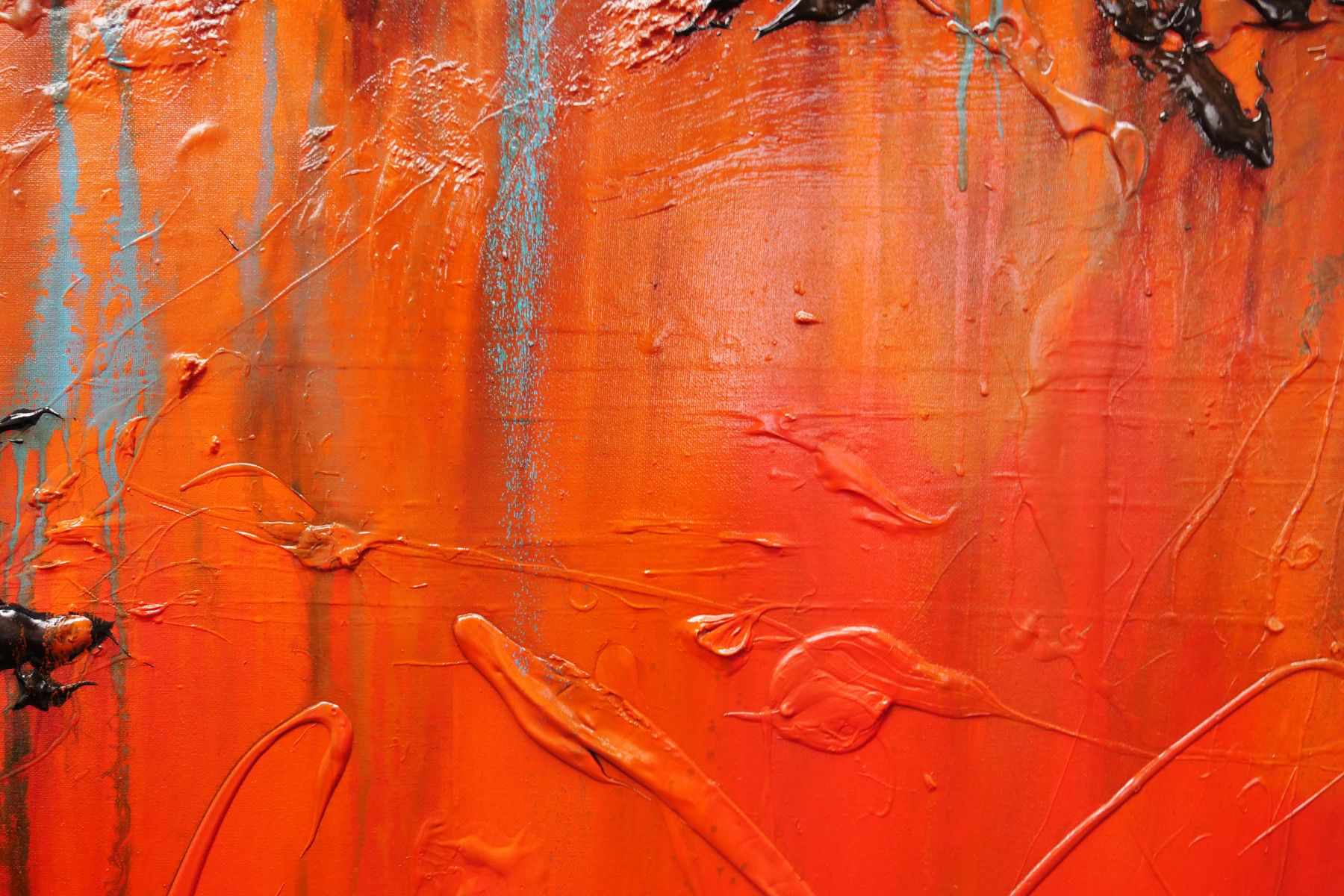 Outback Vibes 160cm x 100cm Orange Blue Textured Abstract Painting (SOLD)