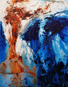 Oxide Landscape 120cm x 150cm Blue Oxide Textured Abstract Painting (SOLD)-Abstract-Franko-[Franko]-[Australia_Art]-[Art_Lovers_Australia]-Franklin Art Studio