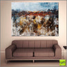 Oxide Landscape 140cm x 100cm Brown Blue Textured Abstract Painting (SOLD)-Abstract-Franko-[Franko]-[huge_art]-[Australia]-Franklin Art Studio