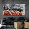 Oxide Rush 190cm x 100cm Grey Brown Textured Abstract Painting (SOLD)-Abstract-Franko-[Franko]-[huge_art]-[Australia]-Franklin Art Studio
