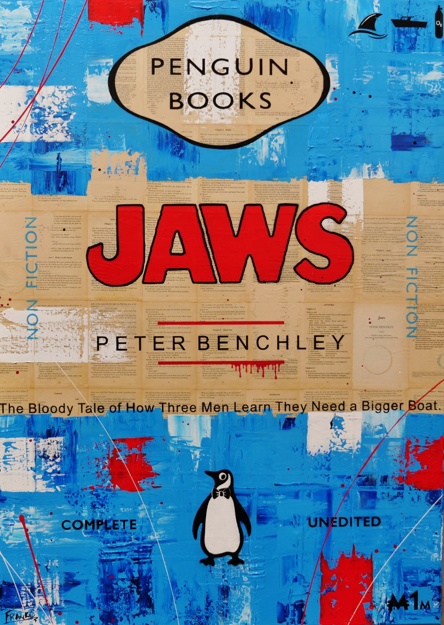 Jaws 140cm x 100cm Urban Pop Book Club Painting (SOLD)
