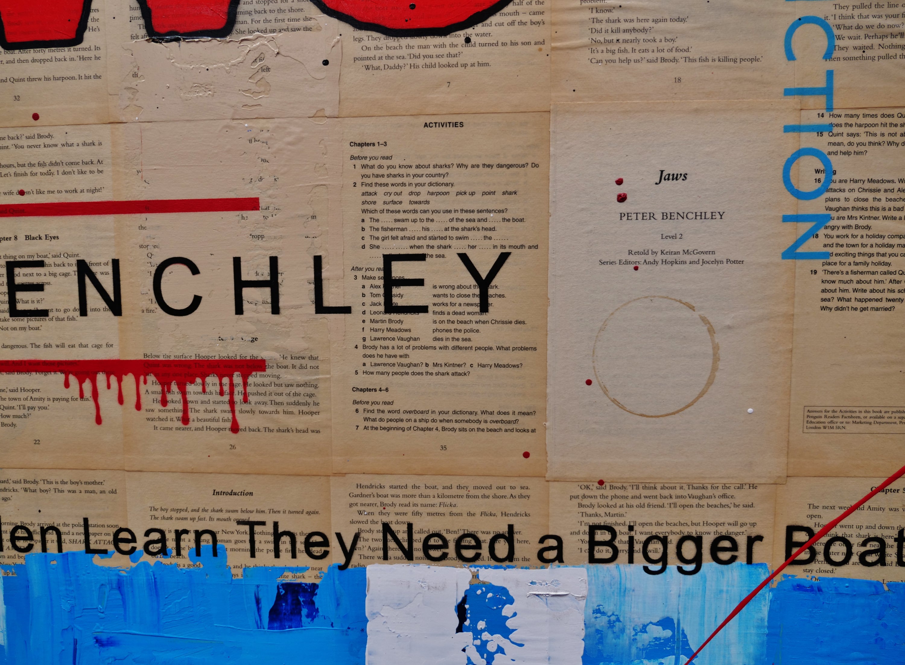 Jaws 140cm x 100cm Urban Pop Book Club Painting (SOLD) – Franklin