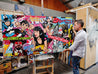 Tarantino Time 190cm x 100cm Django Pulp Fiction Textured Urban Pop Art Painting (SOLD)-Urban Pop Art-[Franko Artist]-[Gold Coast]-[Brisbane]-[Huge]-Franklin Art Studio