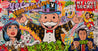 Jackpot Money 190cm x 100cm Monopoly Man Textured Urban Pop Art Painting (SOLD)-Urban Pop Art-[Franko ]-[Gallery]-[popular]-[Australia]-Franklin Art Studio