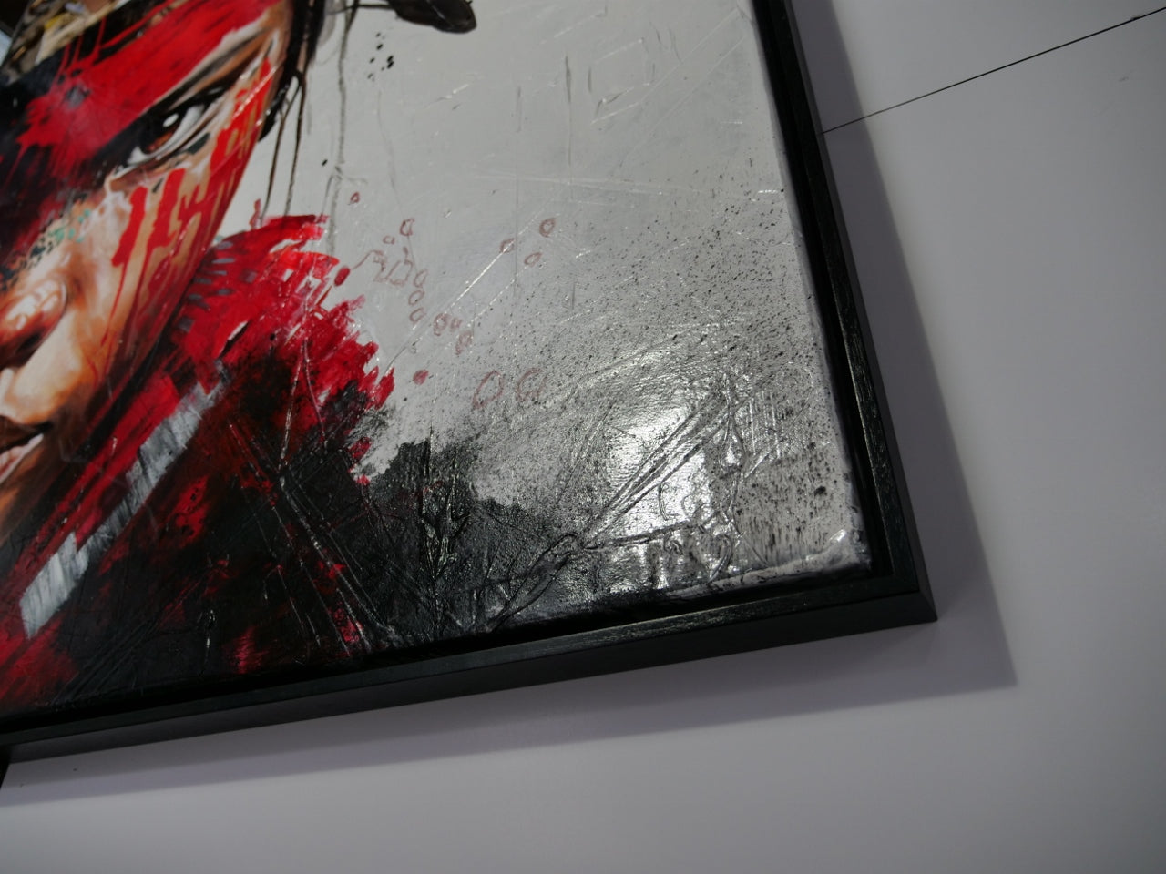 Warrior 200cm x 120cm Brave and Beautiful Abstract Framed Textured Painting (SOLD)