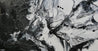 Black Haze 190cm x 100cm Black White Textured Abstract Painting (SOLD)-Abstract-[Franko ]-[Gallery]-[popular]-[Australia]-Franklin Art Studio