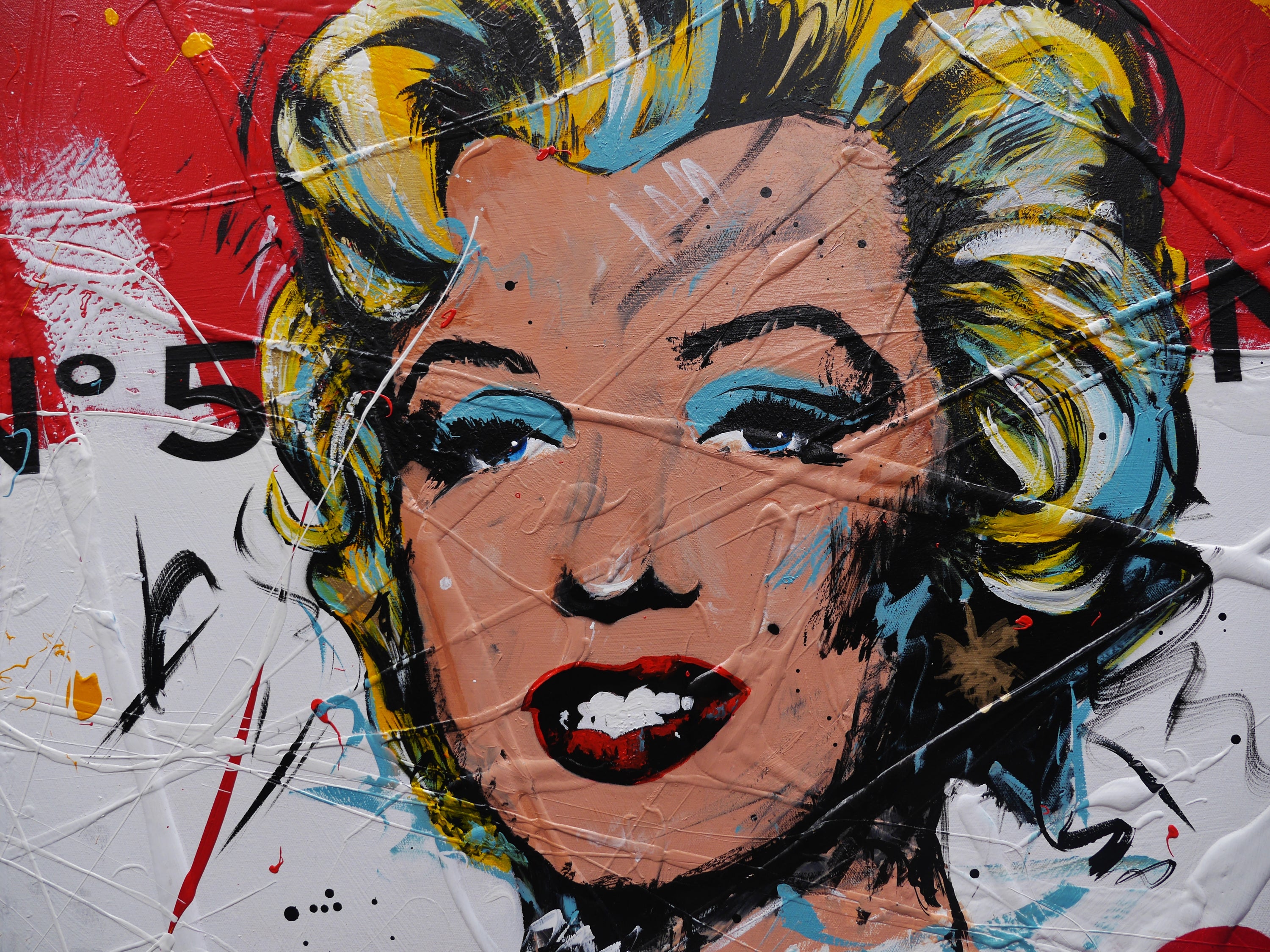 Condensed Marilyn 140cm x 100cm Campbell's Soup Textured Urban Pop Art Painting