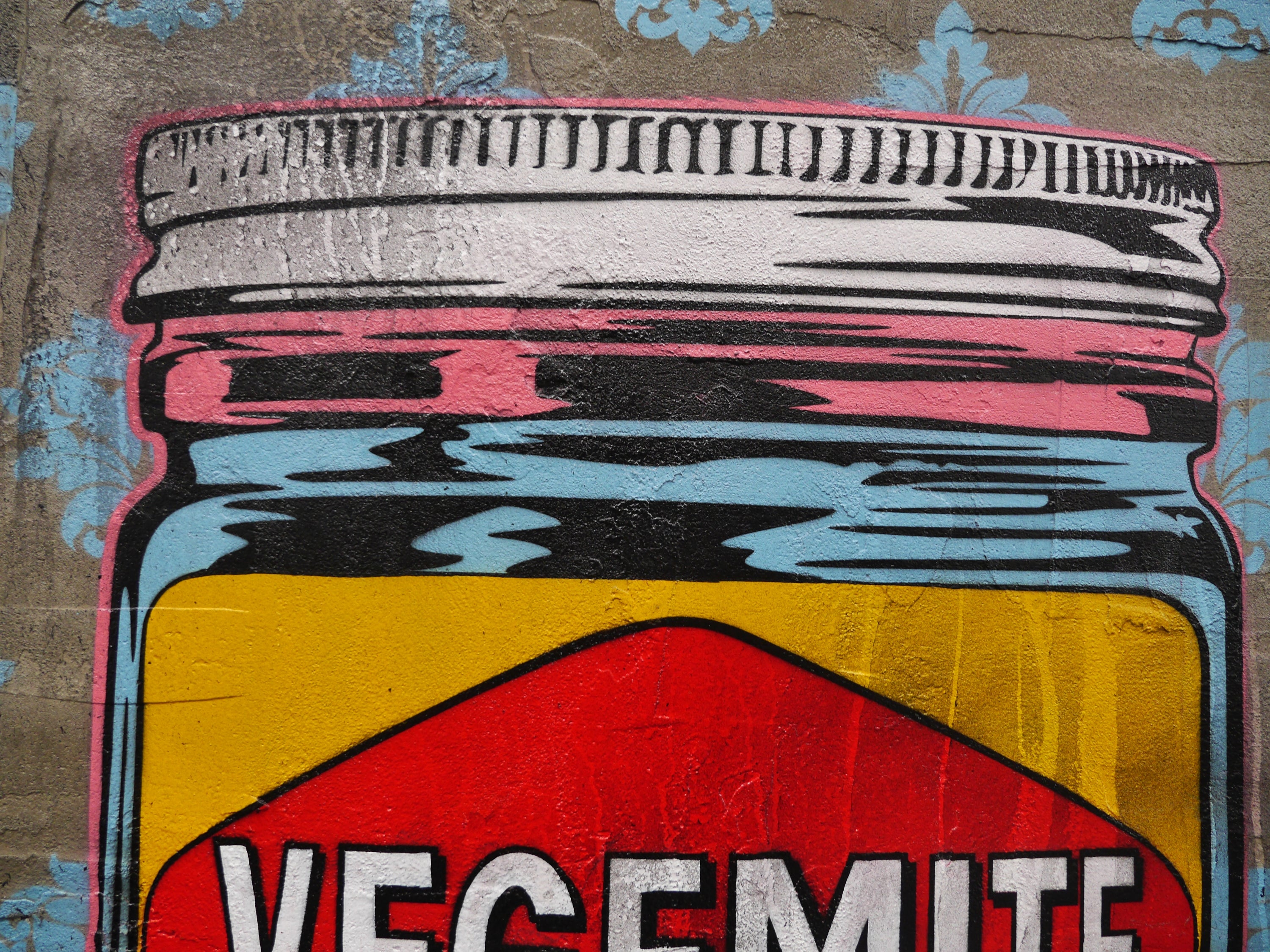 Vegemite Extract 100cm x 100cm Vegemite Textured Concrete Urban Pop Art Painting (SOLD)