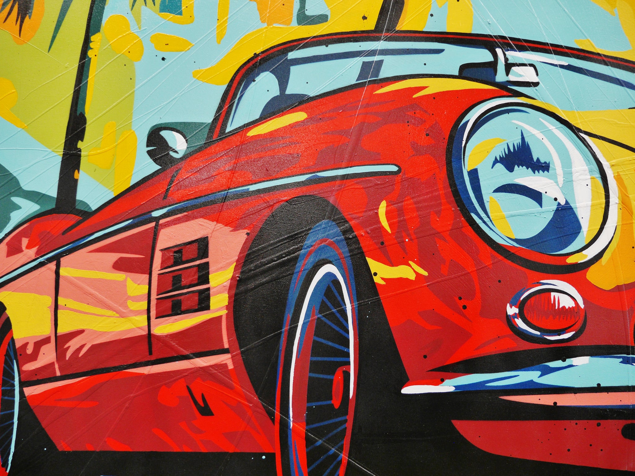Bye Felicia 200cm x 120cm Textured Classic Pop Art Painting