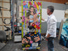Believe it! 200cm x 80cm Nude Coke Bottle Textured Urban Pop Art Painting (SOLD)-Urban Pop Art-[Franko]-[Australian]-[Popular]-[Best Selling]-Franklin Art Studio
