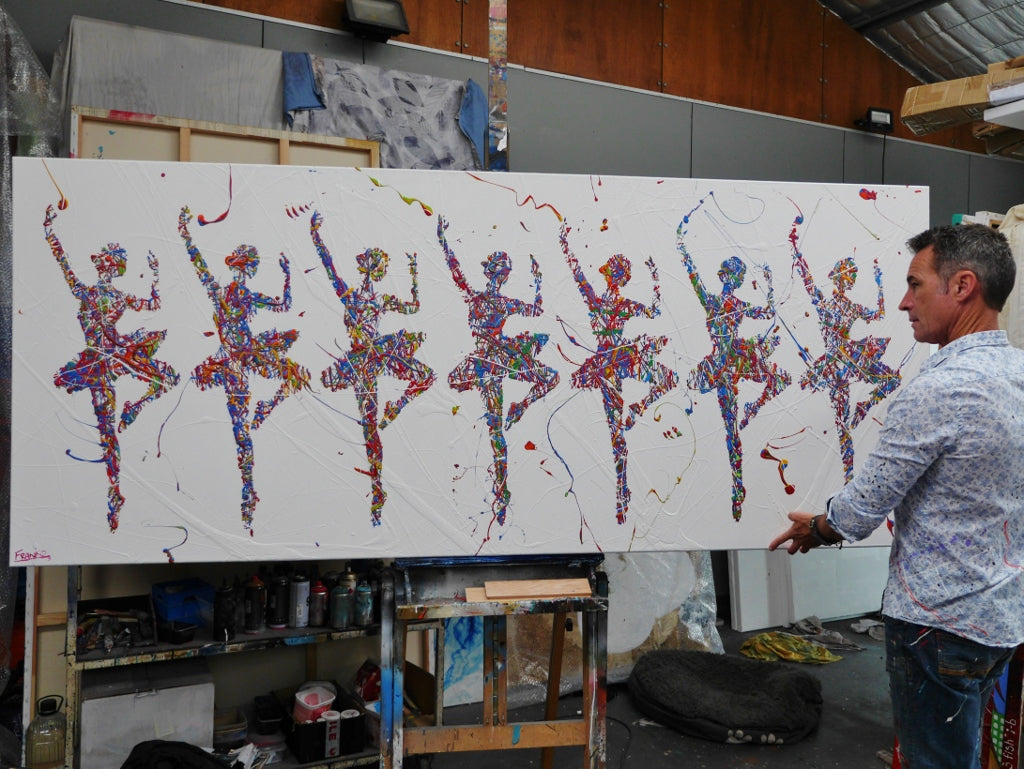 The Nutcracker Seven 240cm x 100cm Ballerina Pop Art Painting