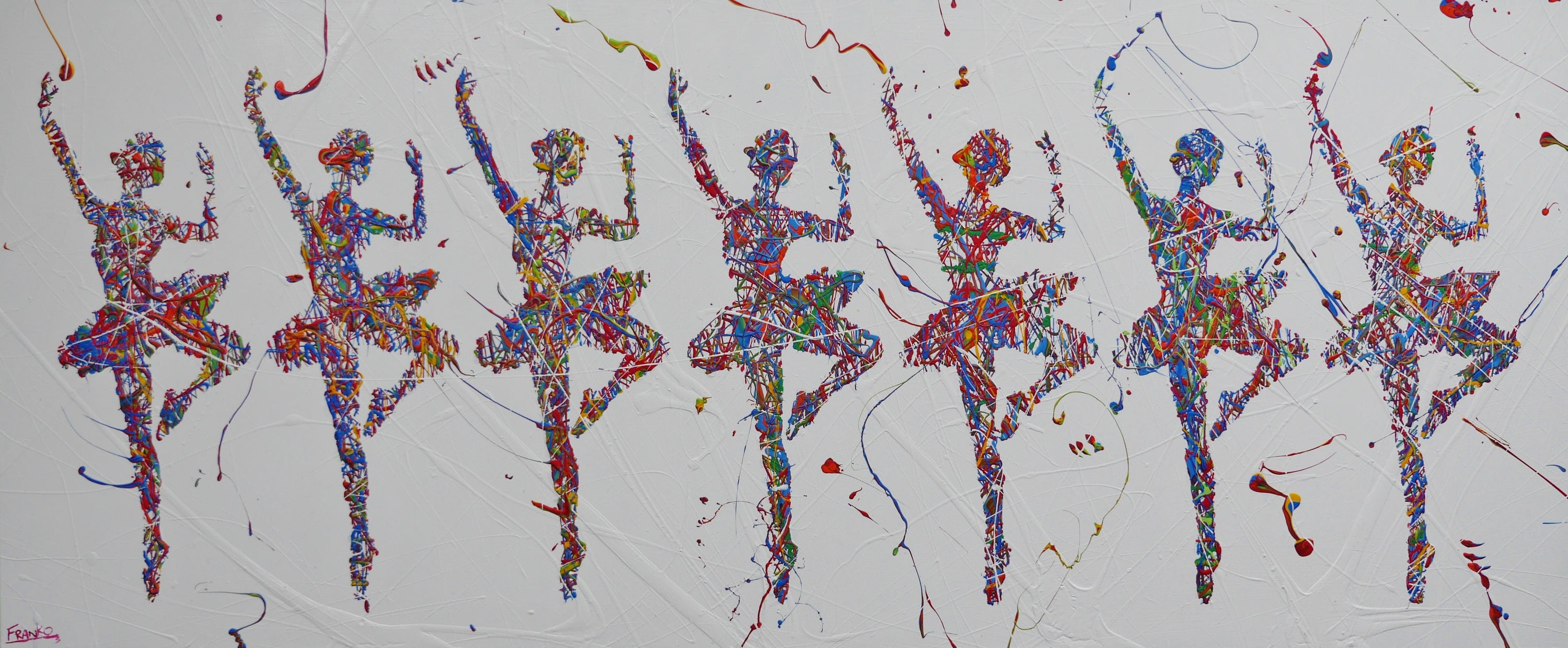 The Nutcracker Seven 240cm x 100cm Ballerina Pop Art Painting