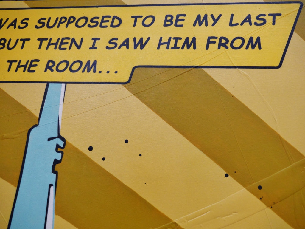 My Last Glass 200cm x 120cm Romantic Textured Classic Pop Art Painting