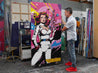 I Was Ready 190cm x 100cm Textured Space Ranger Classic Pop Art Painting (SOLD)-Urban Pop Art-[Franko Artist]-[Gold Coast]-[Brisbane]-[Huge]-Franklin Art Studio