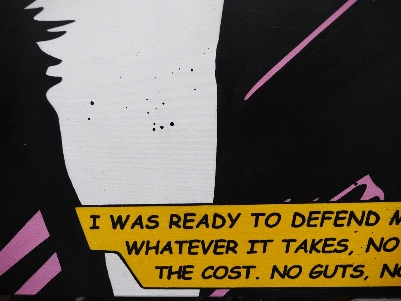 I Was Ready 190cm x 100cm Textured Space Ranger Classic Pop Art Painting (SOLD)