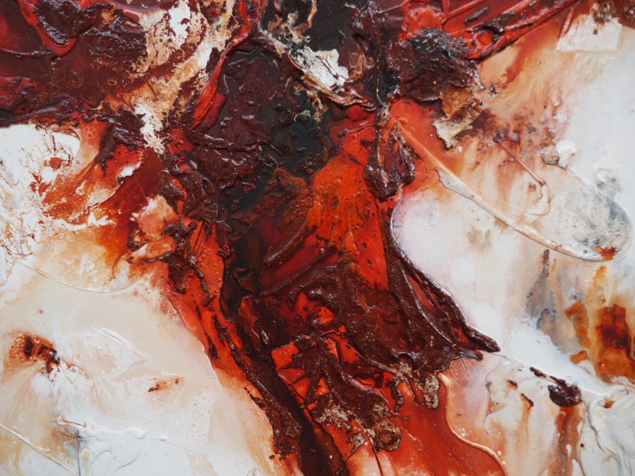 Sunburnt Oxide 270cm x 120cm Textured Abstract Painting (SOLD)