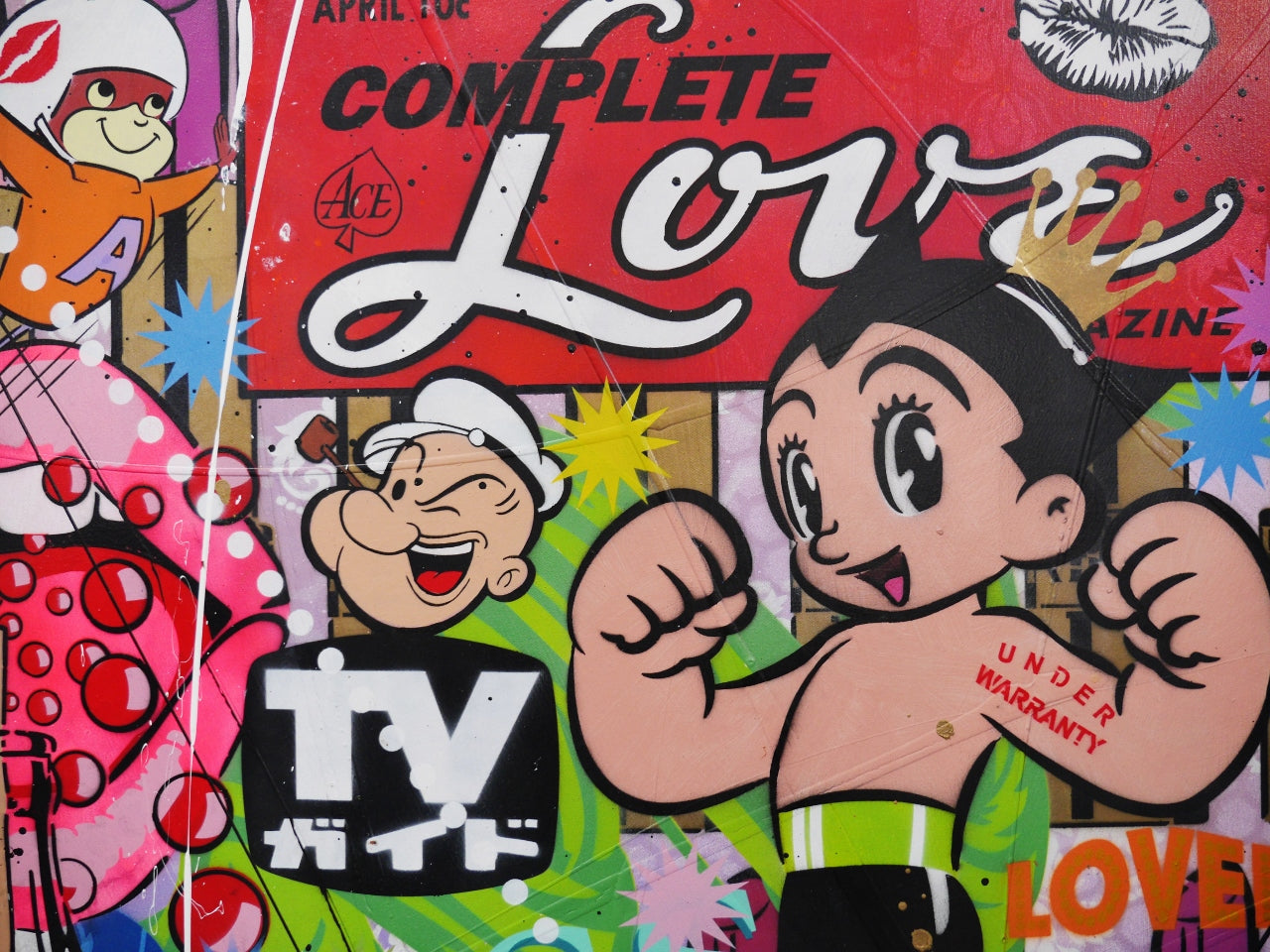 Rosie Rapture 190cm x 100cm Rosie the Riveter Textured Urban Pop Art Painting (SOLD)
