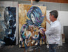 Sugar Vixen 140cm x 100cm Nude Abstract Realism Book Club Painting (SOLD)-book club-[Franko Artist]-[Gold Coast]-[Brisbane]-[Huge]-Franklin Art Studio