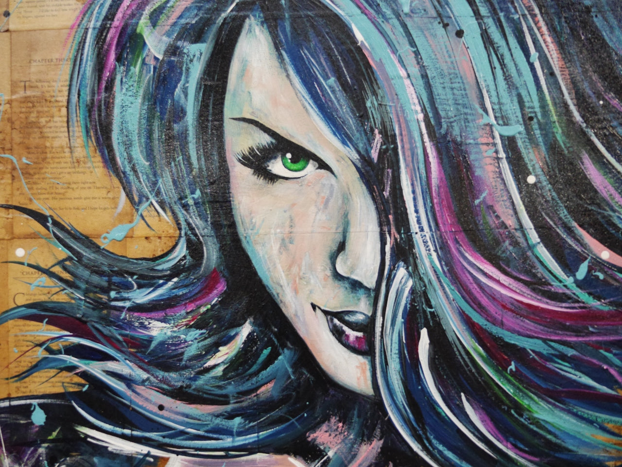 Sugar Vixen 140cm x 100cm Nude Abstract Realism Book Club Painting (SOLD)