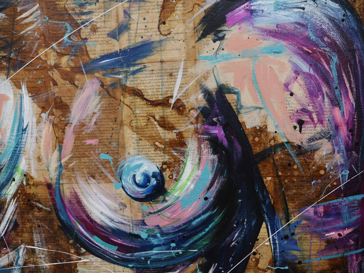 Sugar Vixen 140cm x 100cm Nude Abstract Realism Book Club Painting (SOLD)