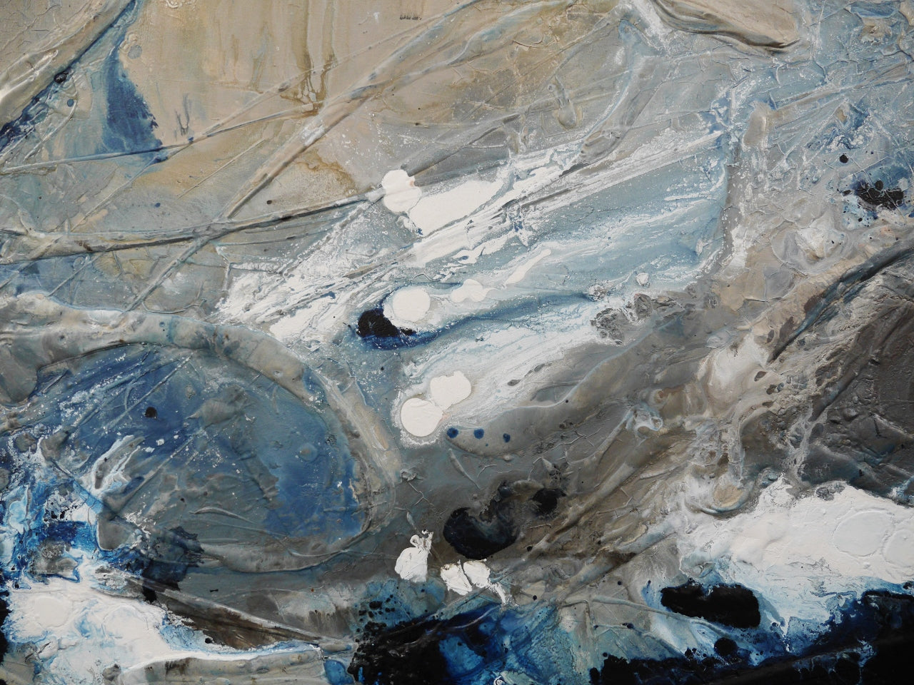 Midnight Mafia 240cm x 100cm Textured Abstract Painting (SOLD)
