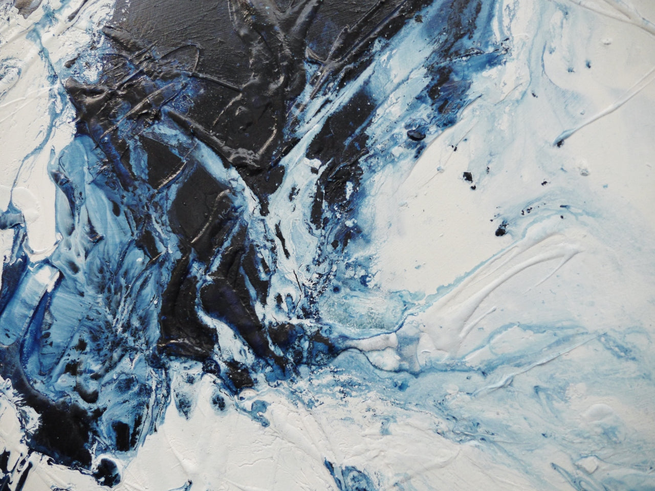 Midnight Sugar 160cm x 100cm Textured Abstract Painting (SOLD)
