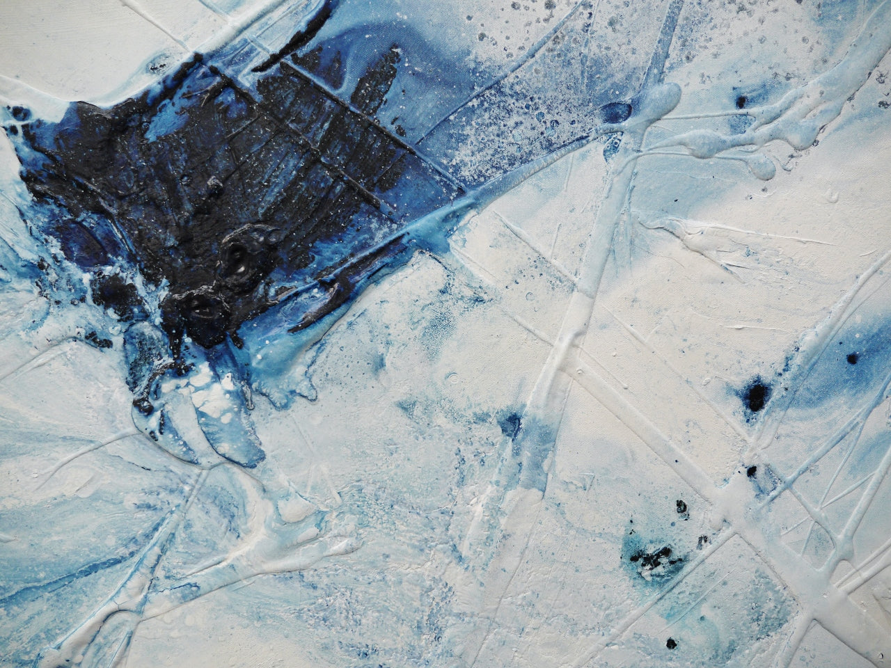Midnight Sugar 160cm x 100cm Textured Abstract Painting (SOLD)