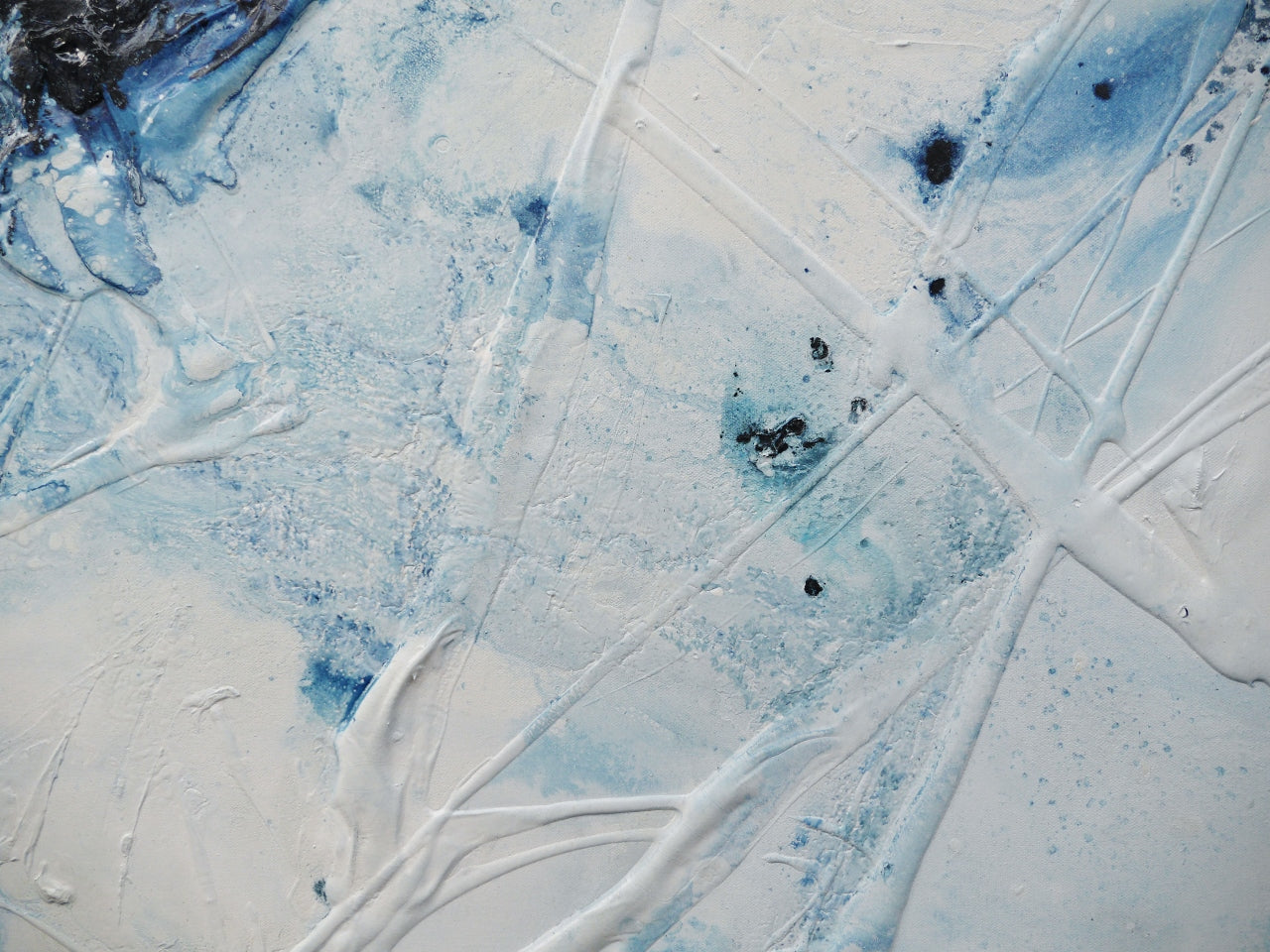 Midnight Sugar 160cm x 100cm Textured Abstract Painting (SOLD)