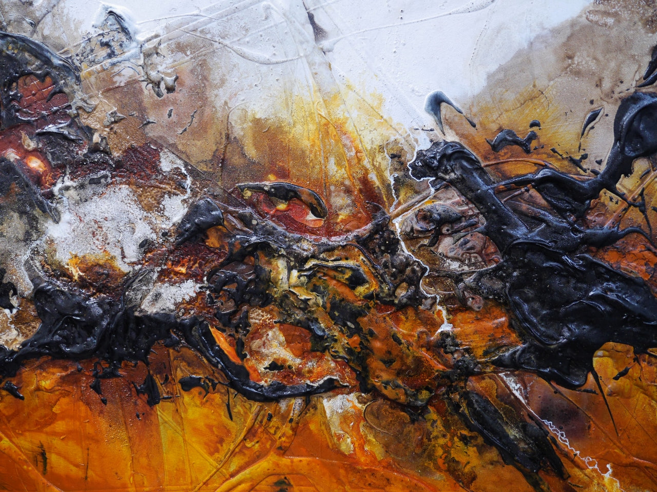 Craving Sienna 240cm x 100cm Textured Abstract Painting (SOLD)