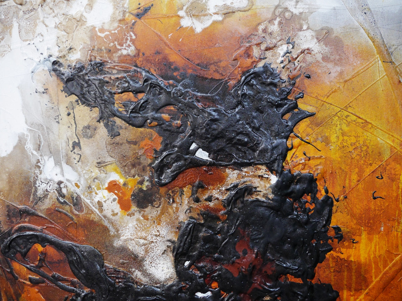Craving Sienna 240cm x 100cm Textured Abstract Painting (SOLD)
